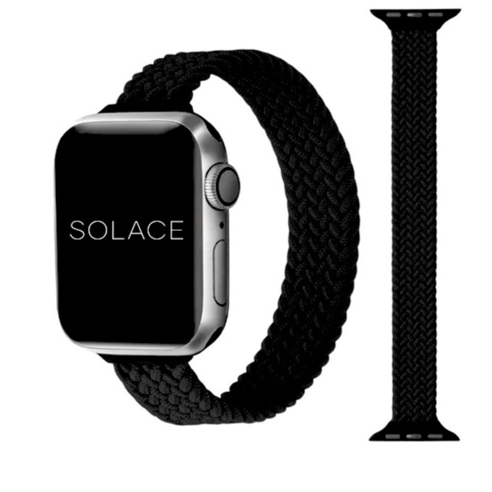 Solace Black Braided Smartwatch Wristband